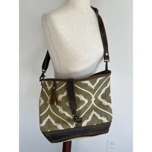 Myra Bag Brown Aesthetics Shoulder Bag S-2228 Handbag Leather Western Style NWT